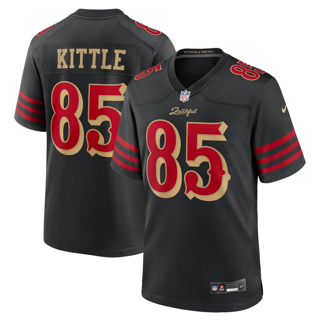 George Kittle San Francisco 49ers Nike 2025 Rivalries Collection Game Official Jersey - Black