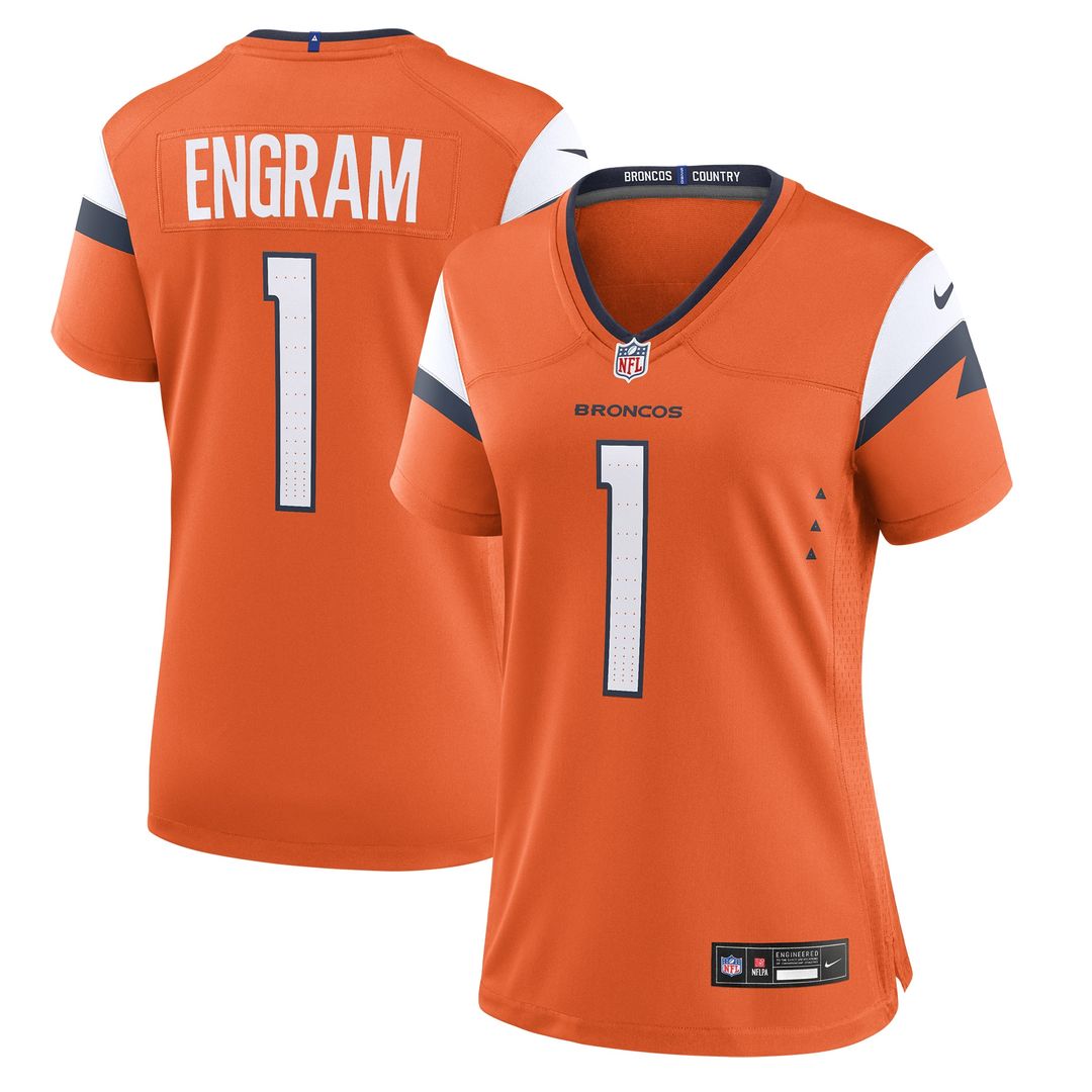 Evan Engram Denver Broncos Nike Women's Team Game Official Jersey -  Orange