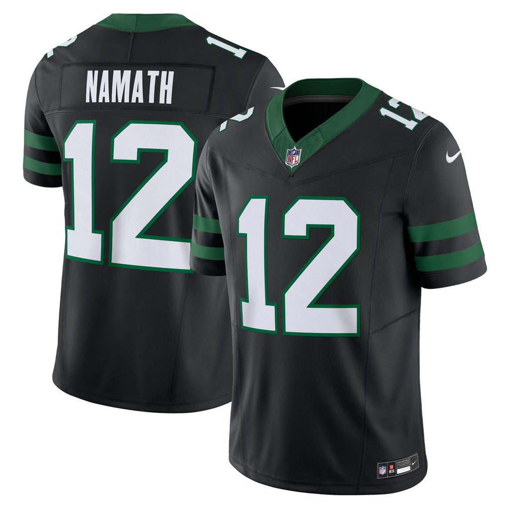 Joe Namath New York Jets Nike Alternate Vapor F.U.S.E. Limited Official Jersey  - Legacy Black