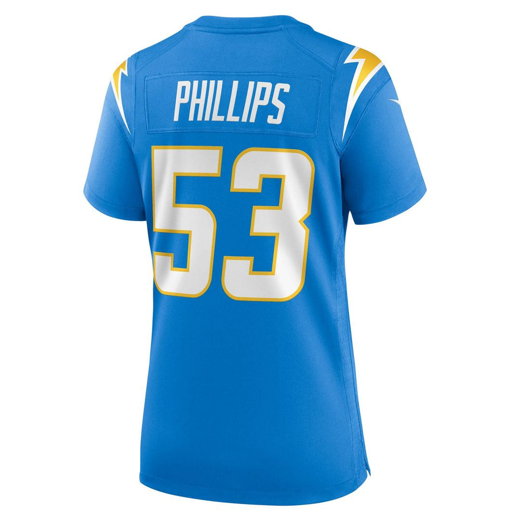 Del'Shawn Phillips Los Angeles Chargers Nike Women's Team Game Official Jersey -  Powder Blue