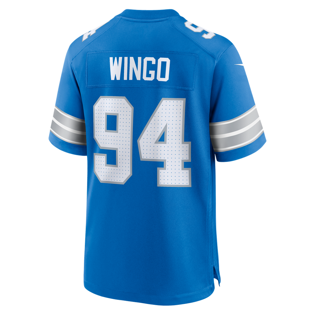 Mekhi Wingo Detroit Lions Nike Team Game Official Jersey -  Blue