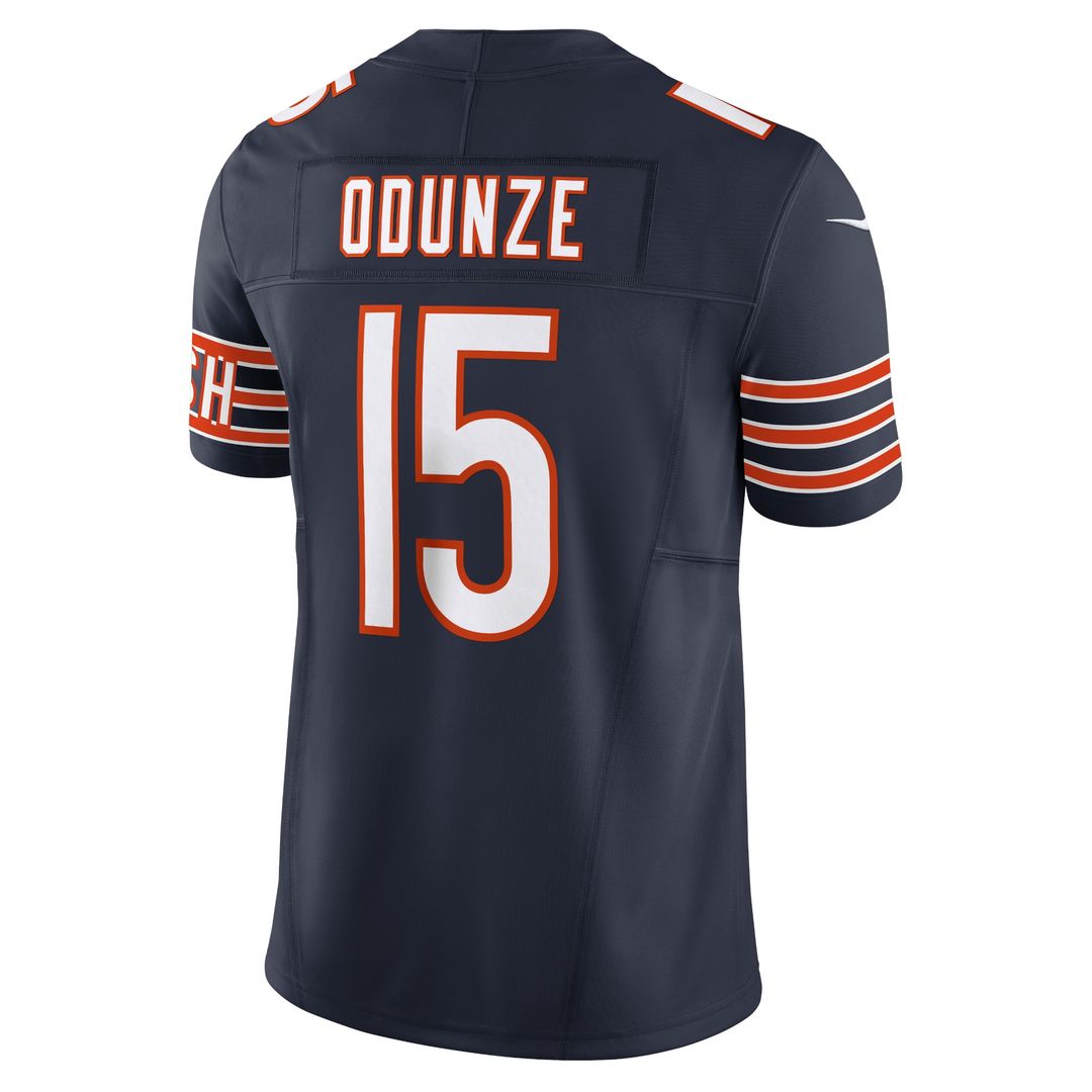 Rome Odunze Chicago Bears Nike Vapor F.U.S.E. Limited Official Jersey - Navy