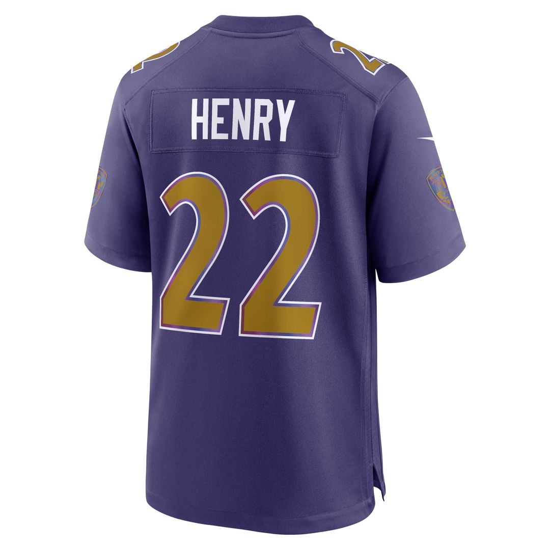 Derrick Henry Baltimore Ravens Nike Alternate Game Official Jersey - Purple