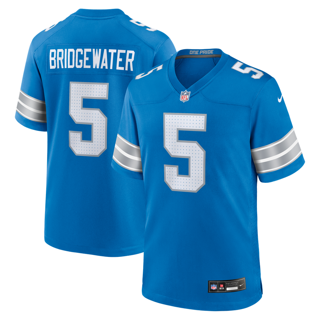 Teddy Bridgewater Detroit Lions Nike Team Game Official Jersey -  Blue