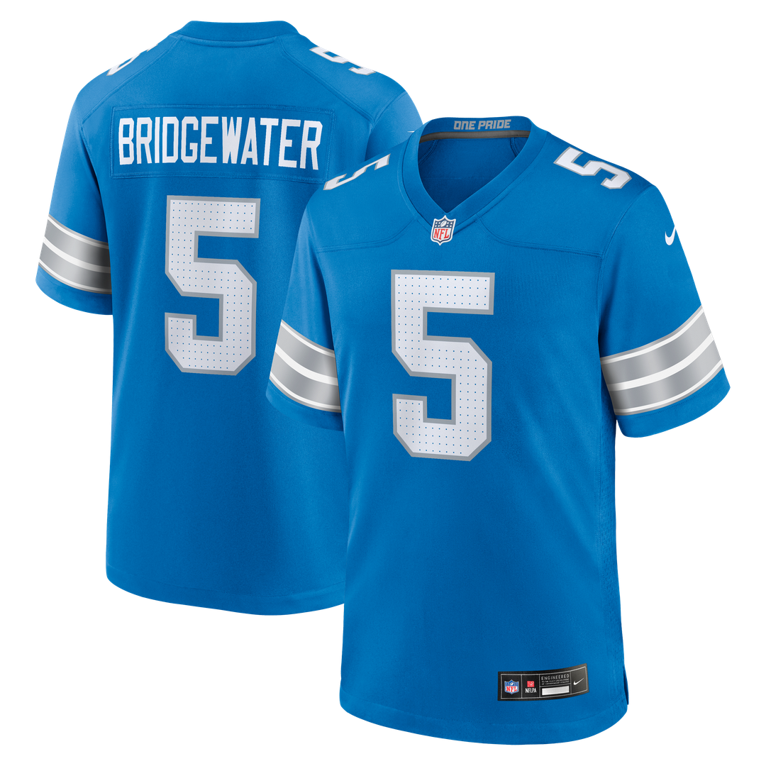 Teddy Bridgewater Detroit Lions Nike Team Game Official Jersey -  Blue