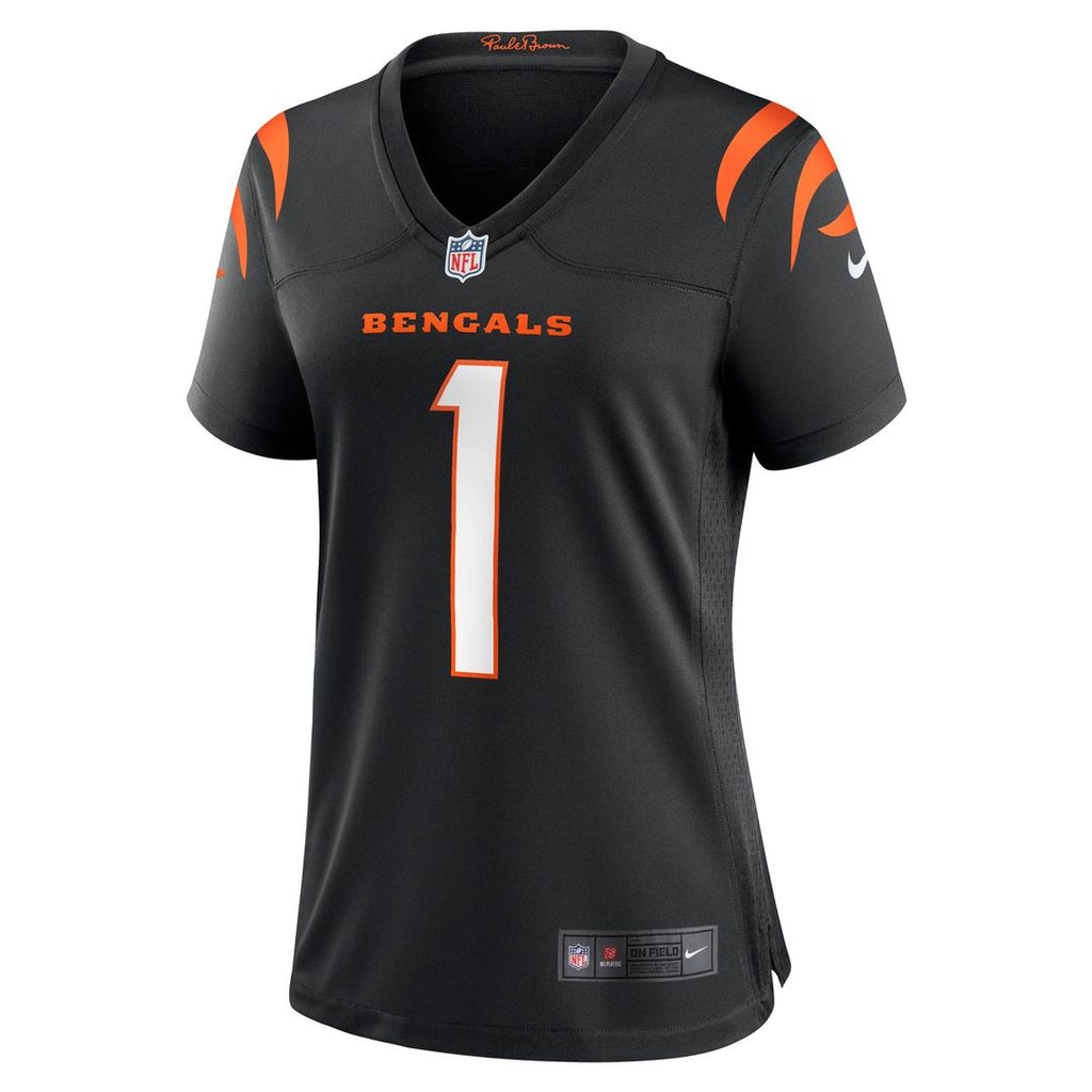 Number 1 Mom Cincinnati Bengals Nike Women's Game Official Jersey - Black