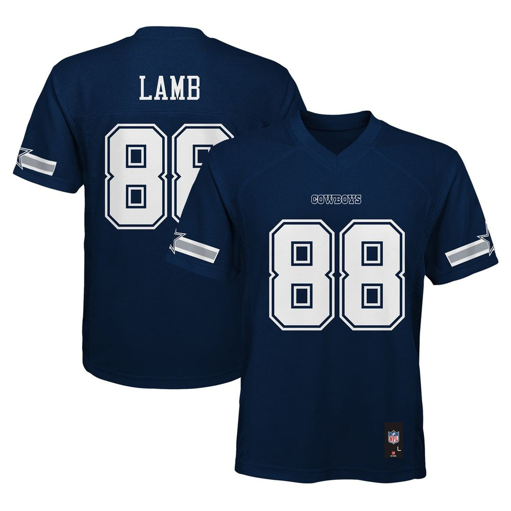 CeeDee Lamb Dallas Cowboys Youth Replica Player Official Jersey - Navy