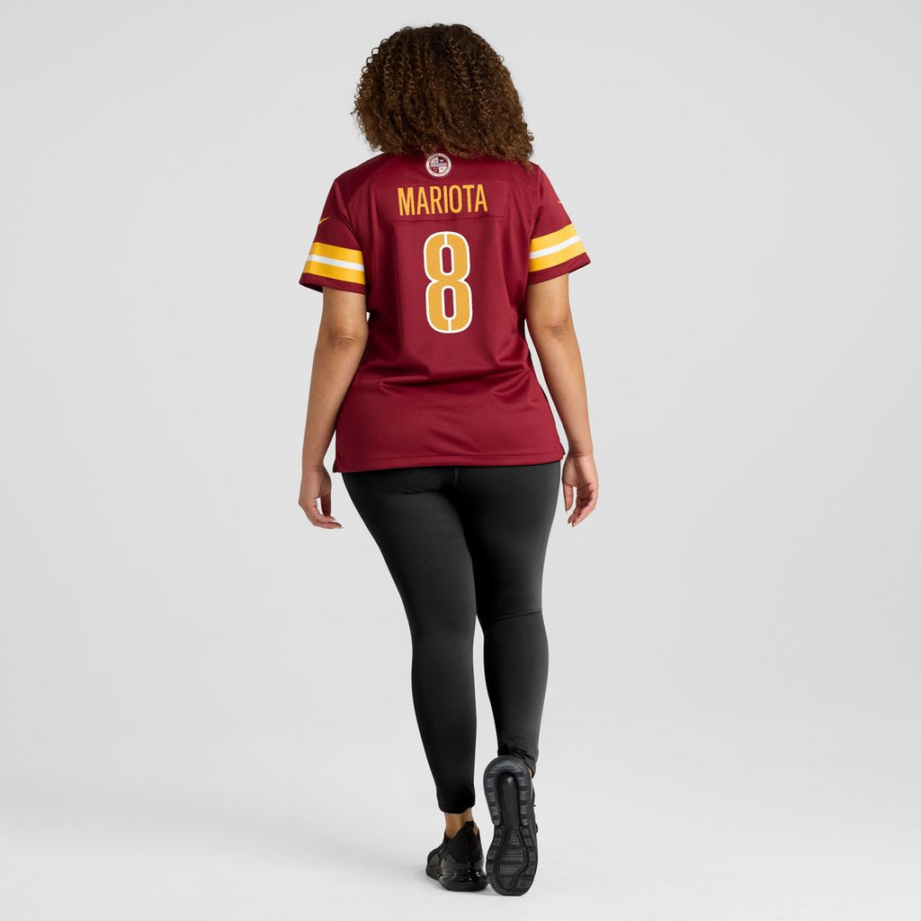 Marcus Mariota Washington Commanders Nike Women's Team Game Official Jersey -  Burgundy