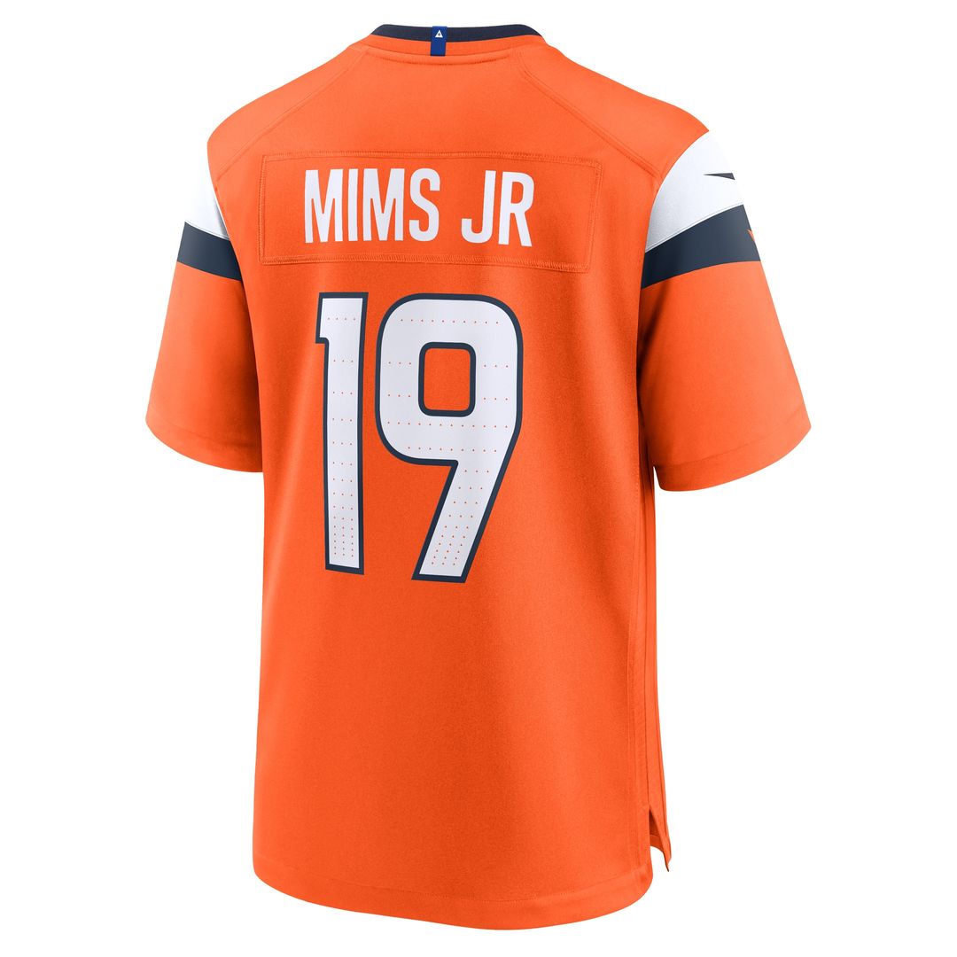 Marvin Mims Jr Denver Broncos Nike Team Game Official Jersey -  Orange