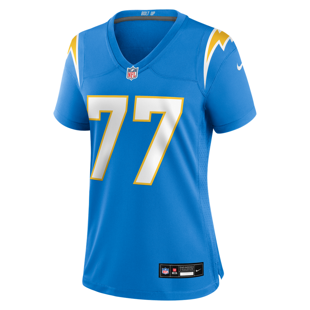 Travis Burke Los Angeles Chargers Nike Women's Team Game Jersey - Powder Blue