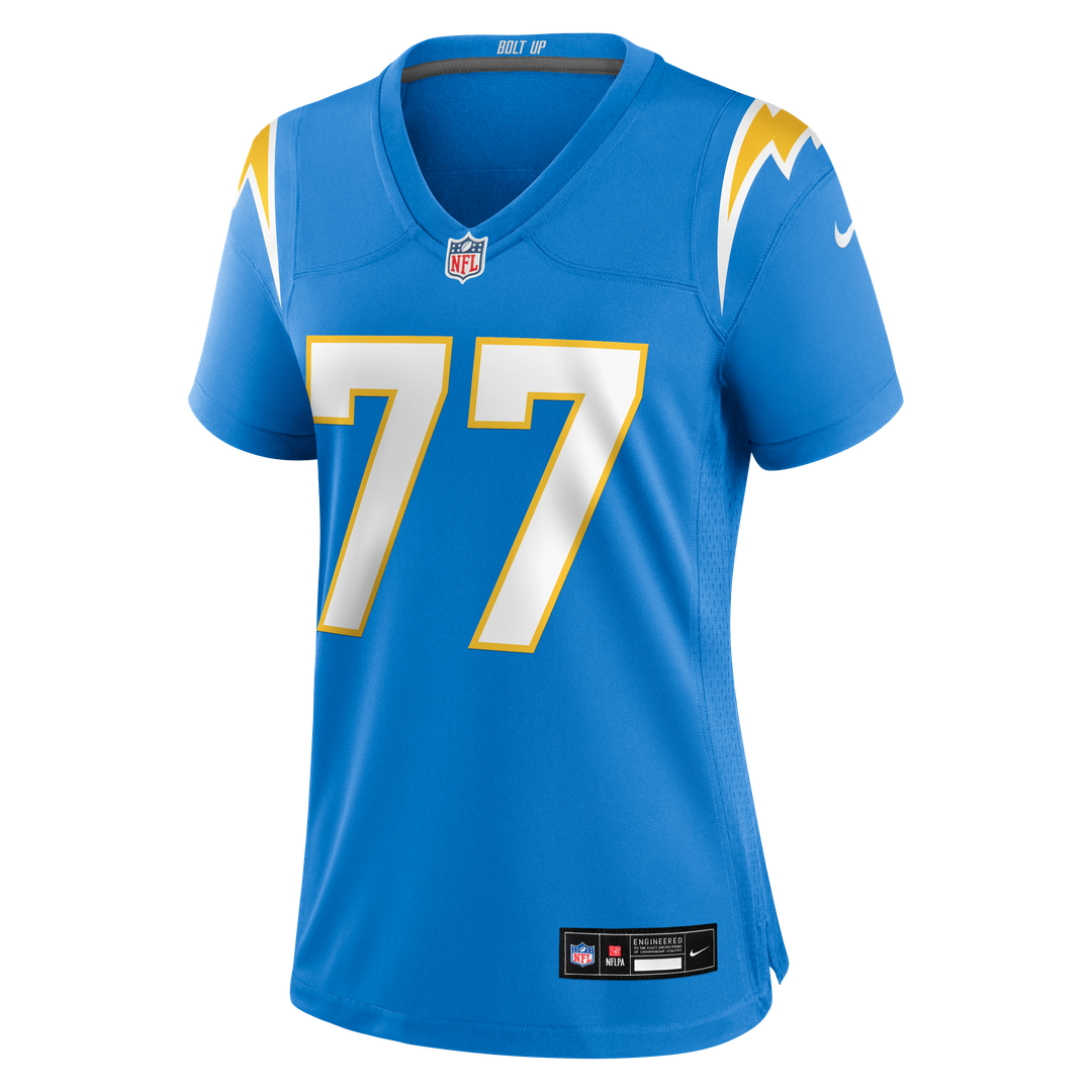 Travis Burke Los Angeles Chargers Nike Women's Team Game Jersey - Powder Blue