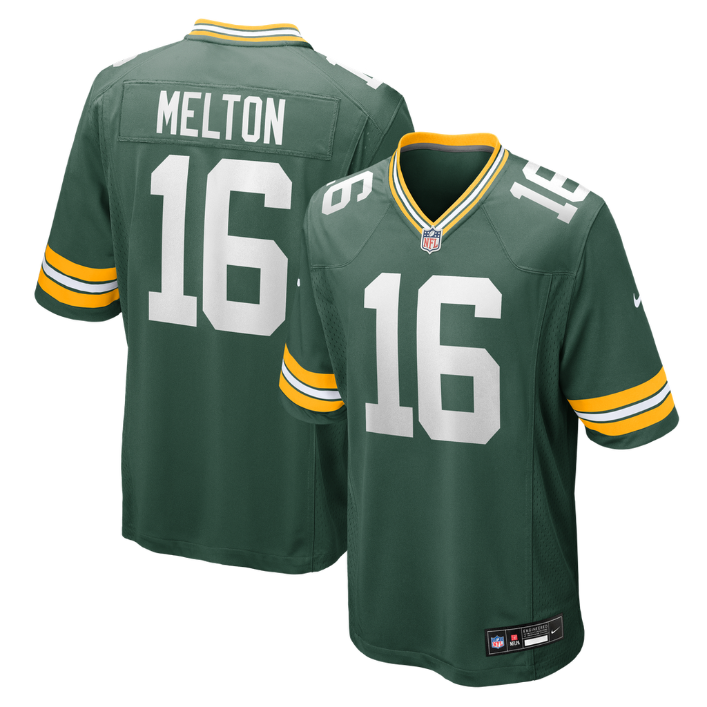 Bo Melton Green Bay Packers Nike Team Game Official Jersey -  Green