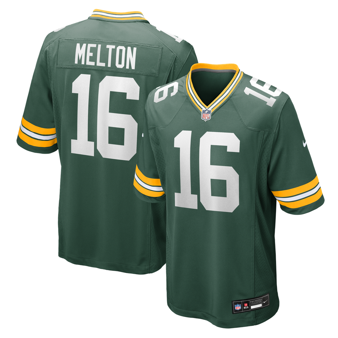 Bo Melton Green Bay Packers Nike Team Game Official Jersey -  Green
