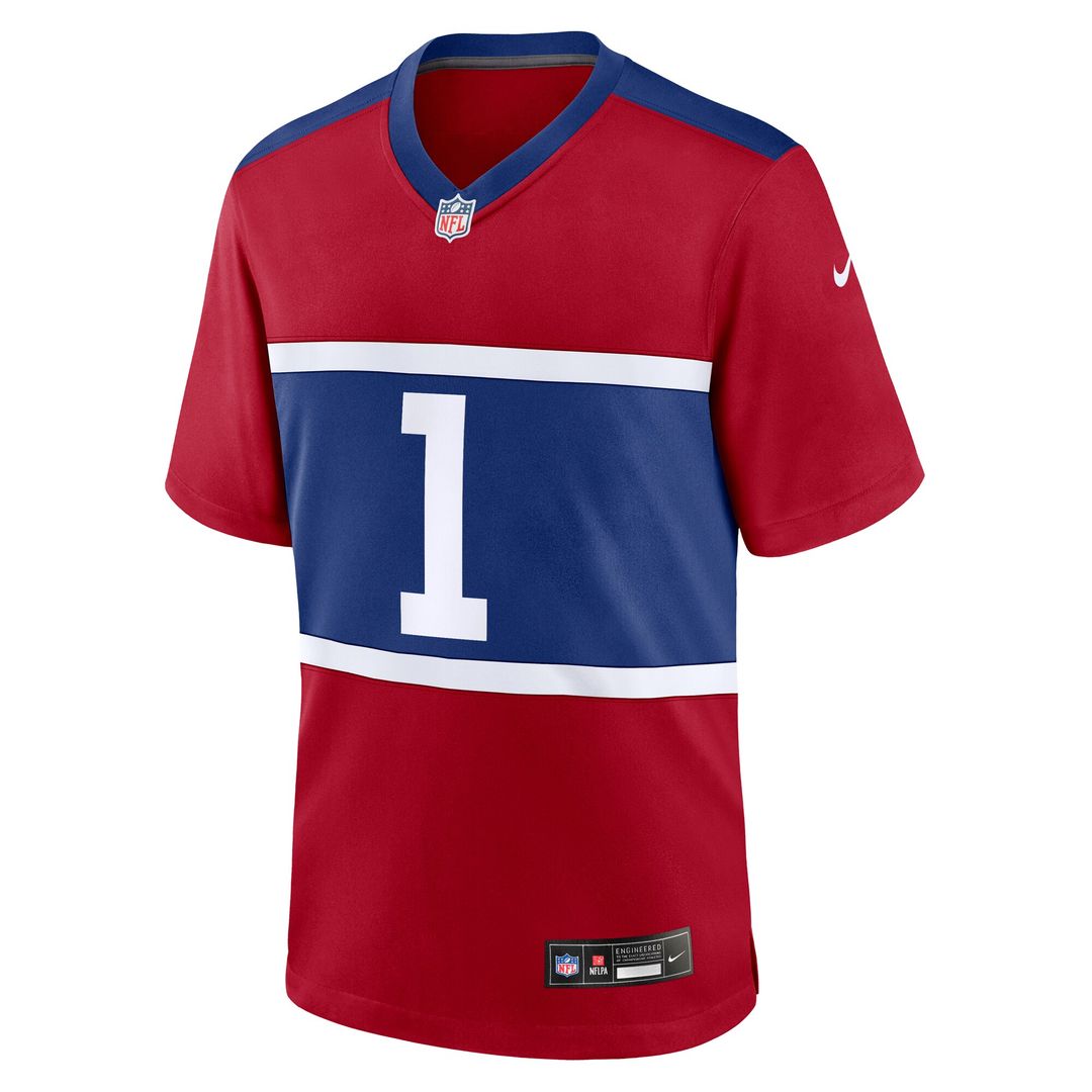 Malik Nabers New York Giants Nike Youth Game Official Jersey - Red