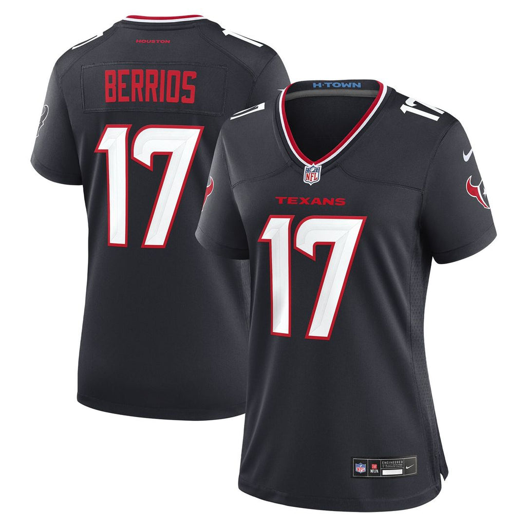 Braxton Berrios Houston Texans Nike Women's Team Game Official Jersey -  Navy