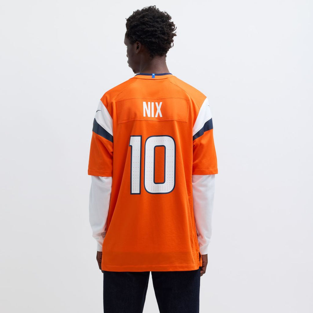 Bo Nix Denver Broncos Nike  Player Game Official Jersey - Orange