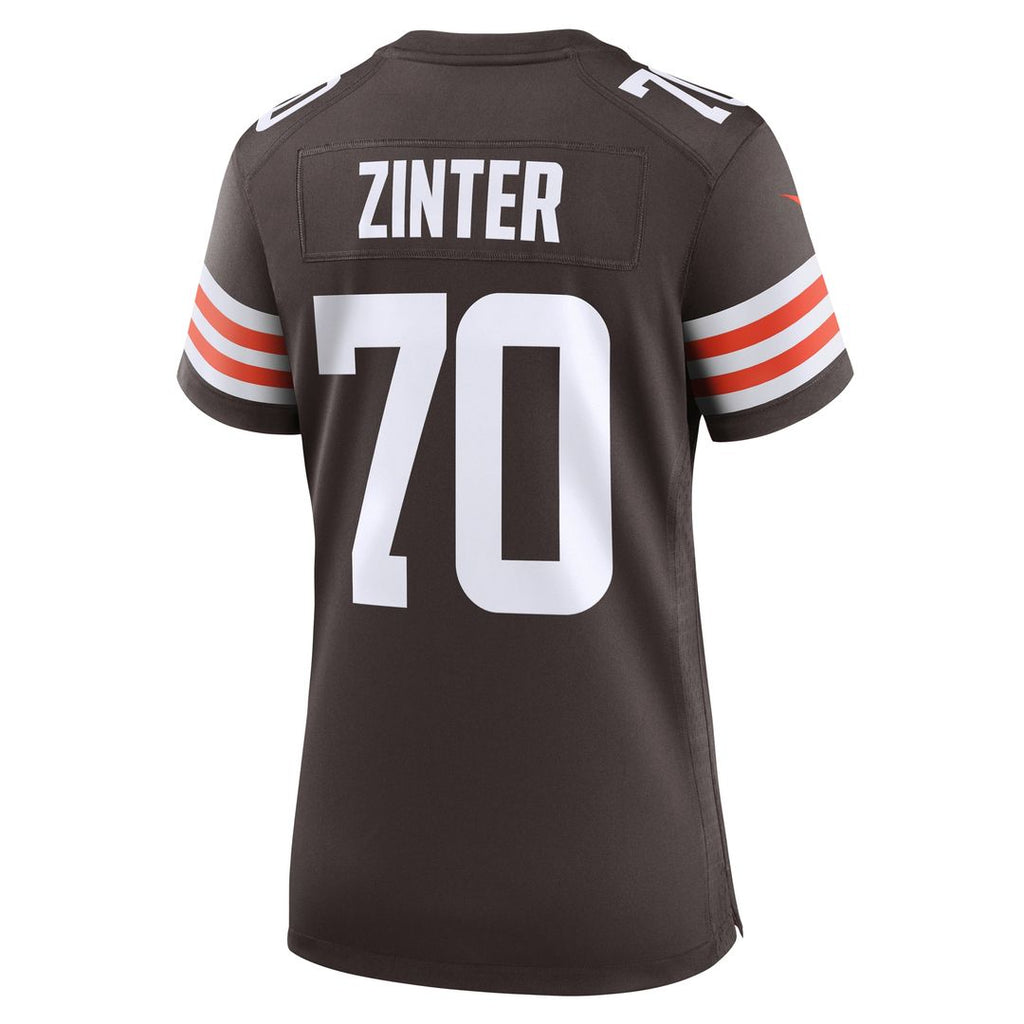 Zak Zinter Cleveland Browns Nike Women's  Game Official Jersey -  Brown