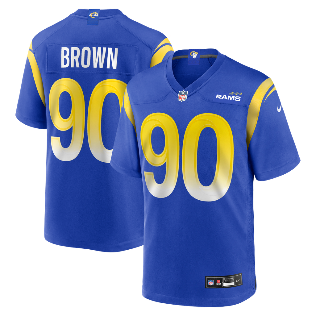 Earnest Brown IV Los Angeles Rams Nike Team Game Official Jersey -  Royal