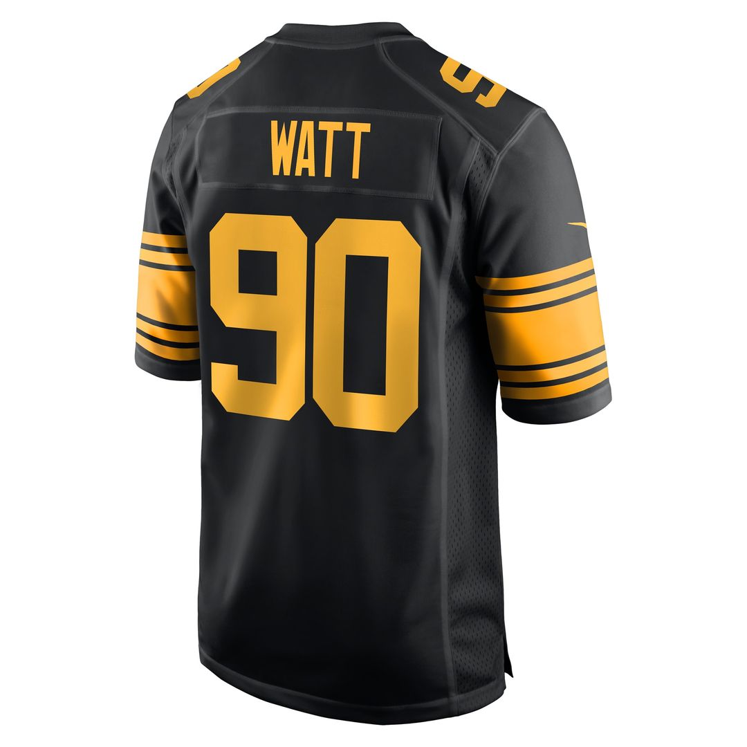 T.J. Watt Pittsburgh Steelers Nike Alternate Game Official Jersey -  Black