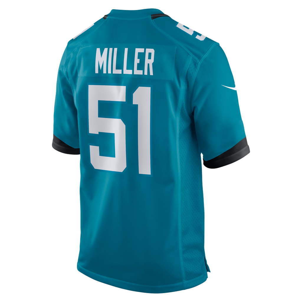 Ventrell Miller Jacksonville Jaguars Nike  Game Official Jersey -  Teal