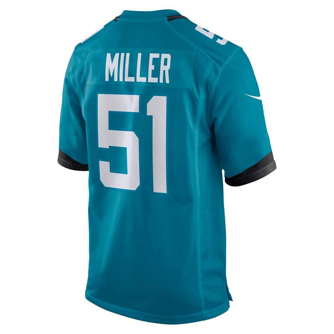 Ventrell Miller Jacksonville Jaguars Nike  Game Official Jersey -  Teal
