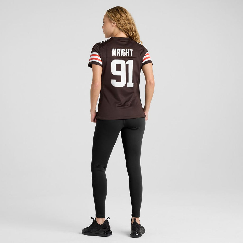 Alex Wright Cleveland Browns Nike Women's Team Game Jersey - Brown