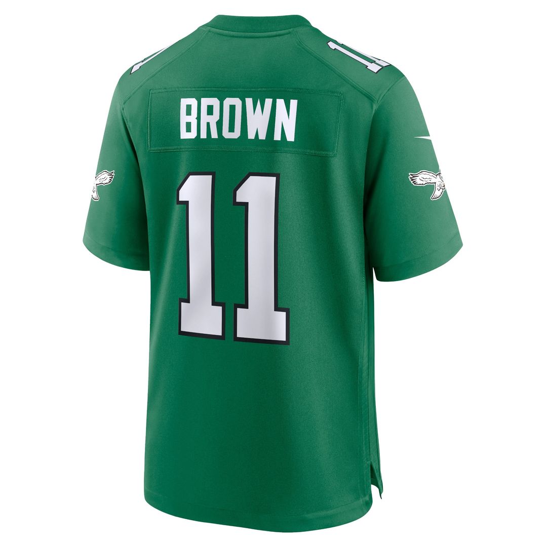 A.J. Brown Philadelphia Eagles Nike Alternate Game Player Official Jersey - Kelly Green