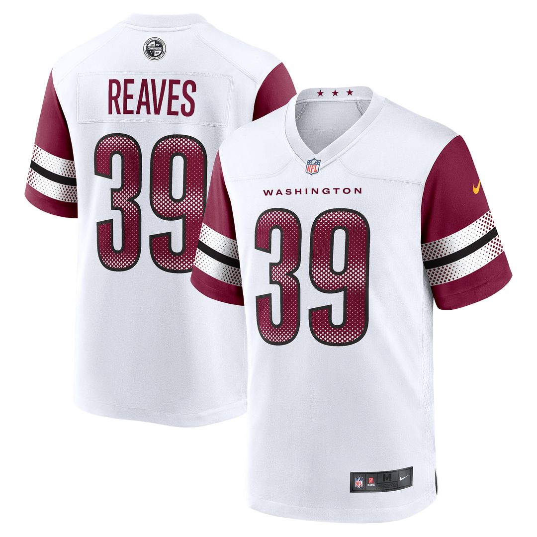 Jeremy Reaves Washington Commanders Nike Game Jersey - Burgundy
