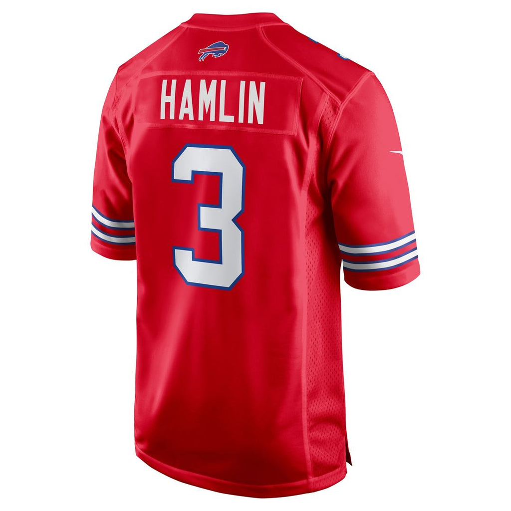 Damar Hamlin Buffalo Bills Nike Alternate Game Official Jersey - Red