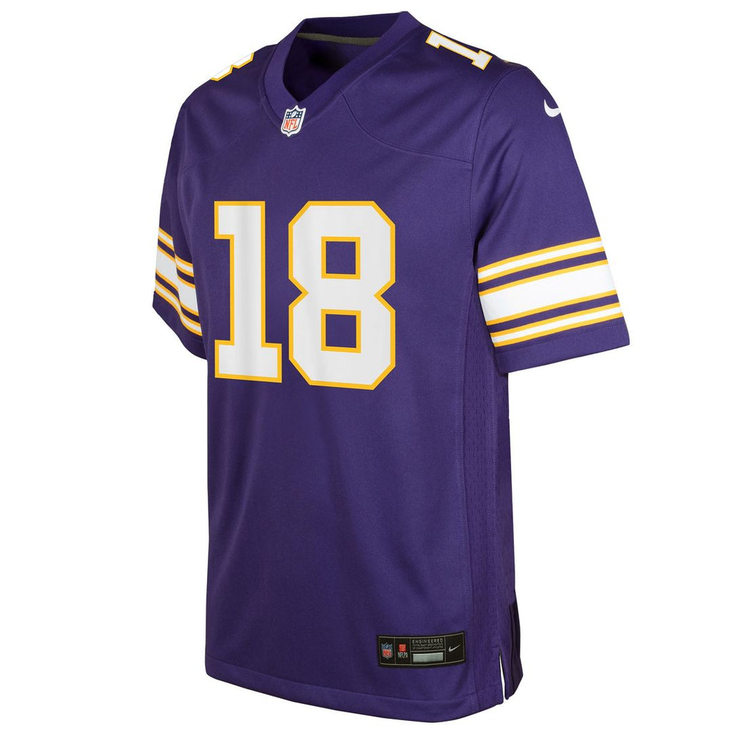 Justin Jefferson Minnesota Vikings Nike Youth Game Official Jersey - White