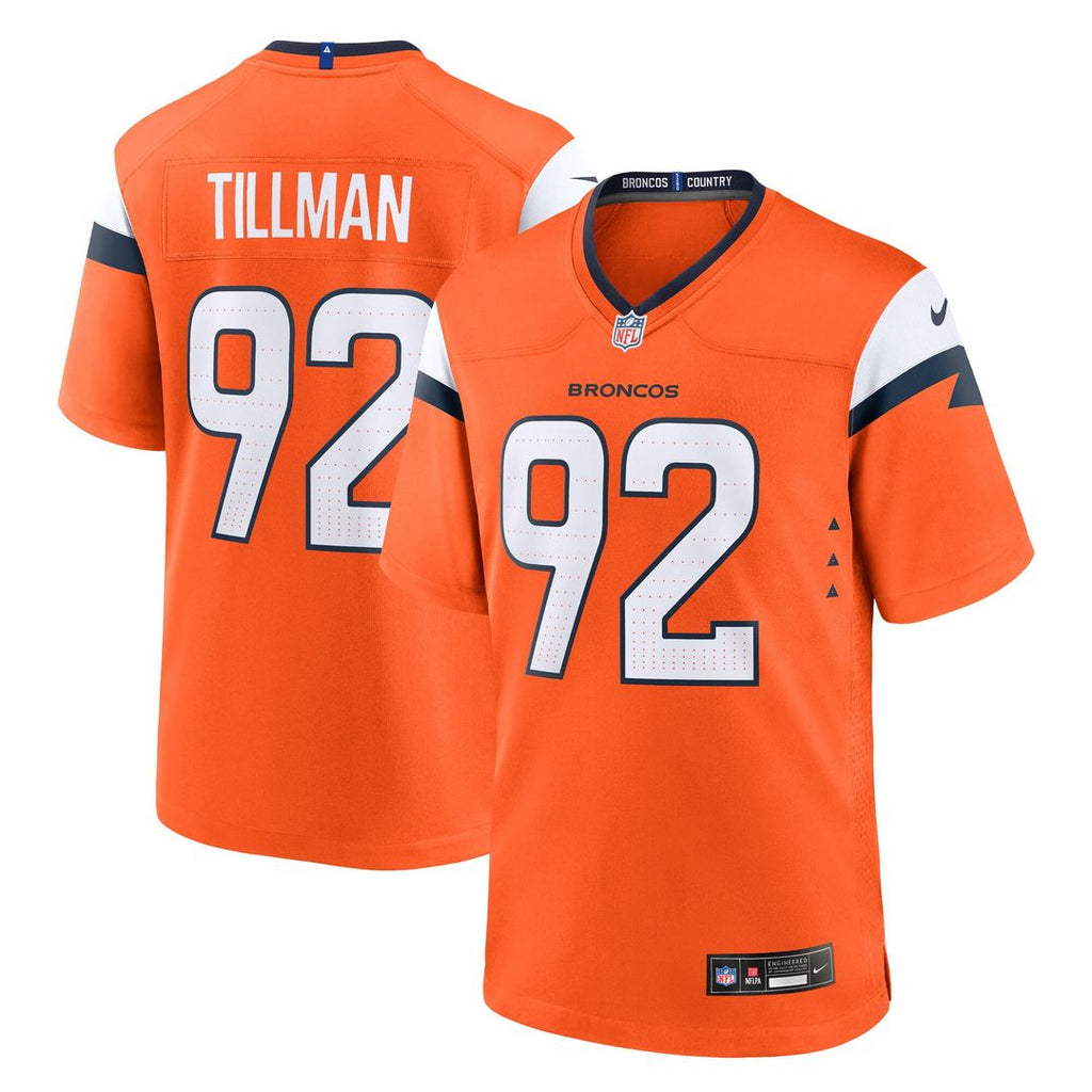 Dondrea Tillman Denver Broncos Nike Team Game Official Jersey -  Orange