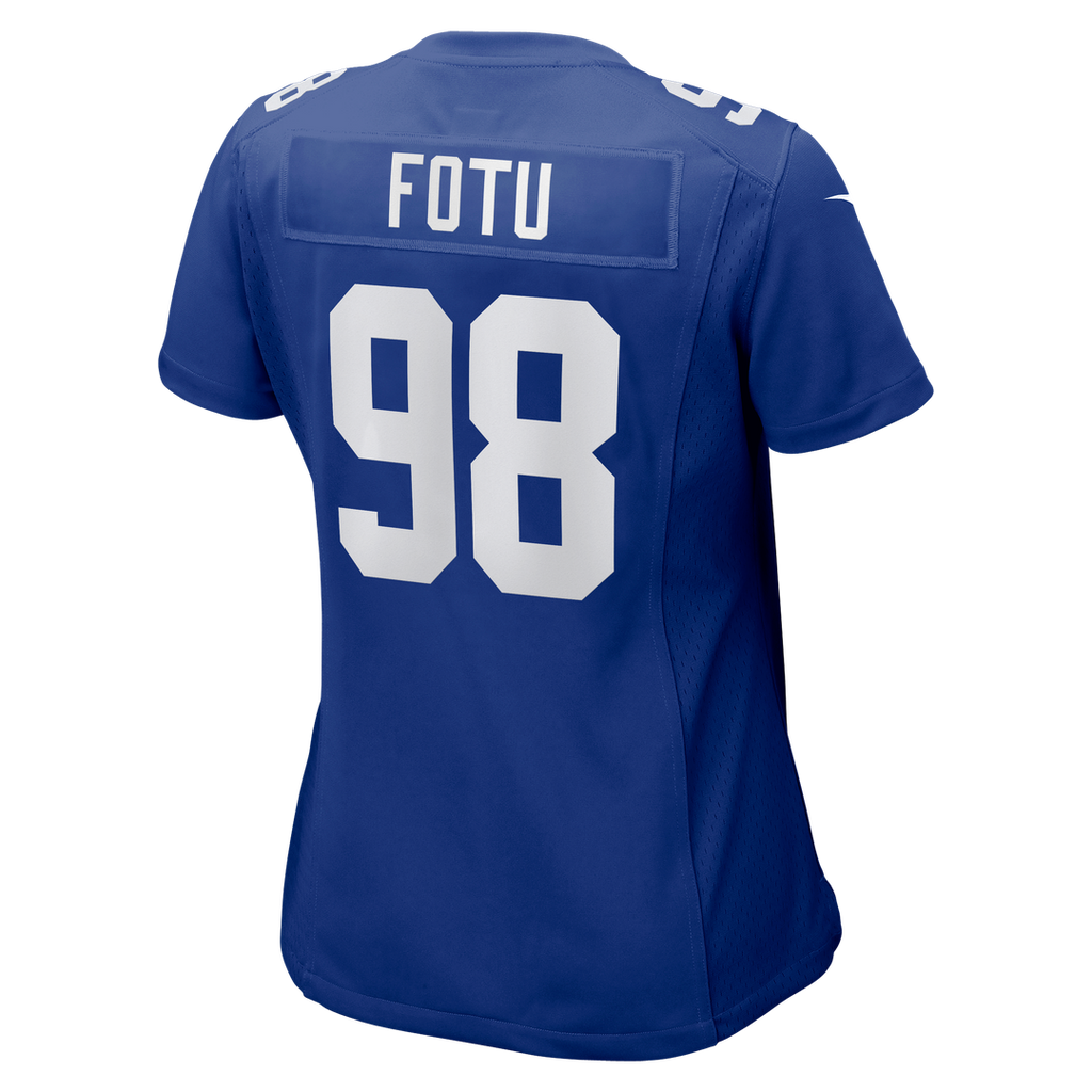 Leki Fotu New York Giants Nike Women's Team Game Official Jersey - Royal