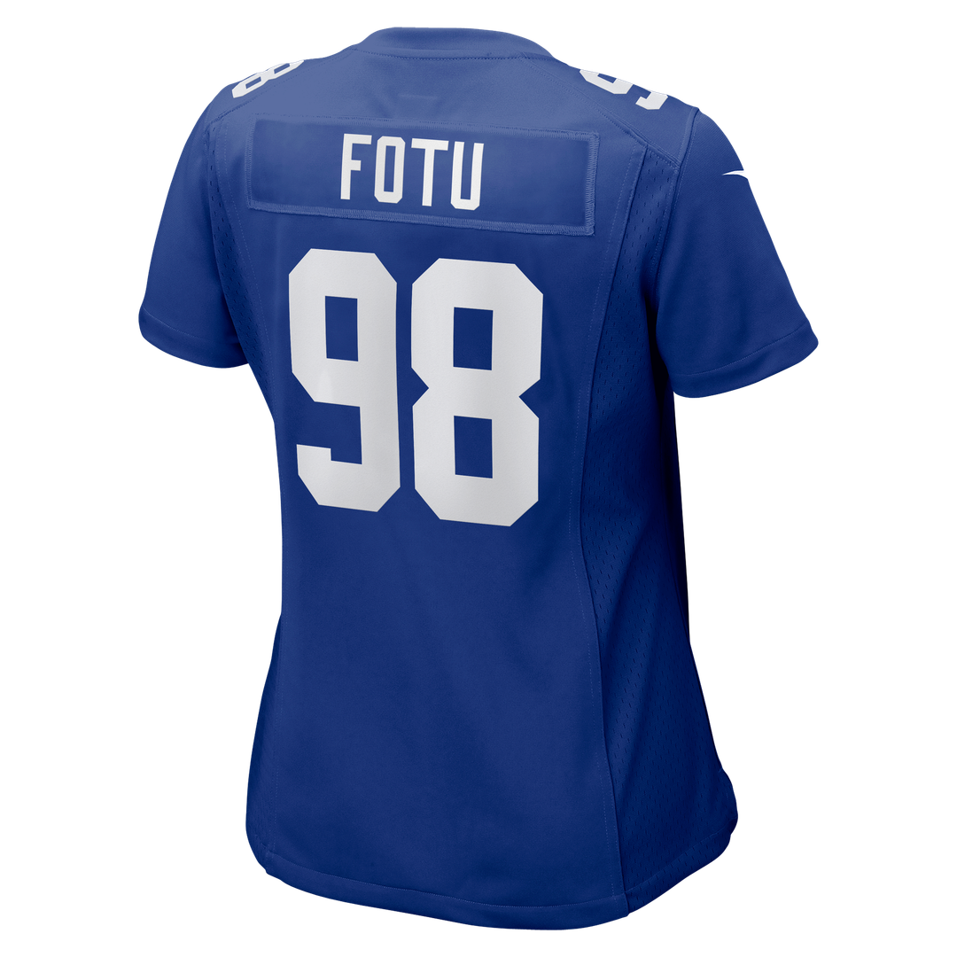 Leki Fotu New York Giants Nike Women's Team Game Official Jersey - Royal