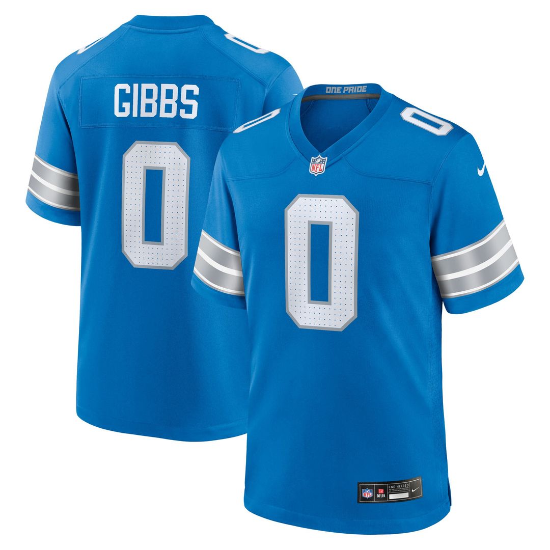 Jahmyr Gibbs Detroit Lions Nike 2nd Alternate Game Player Official Jersey - Black