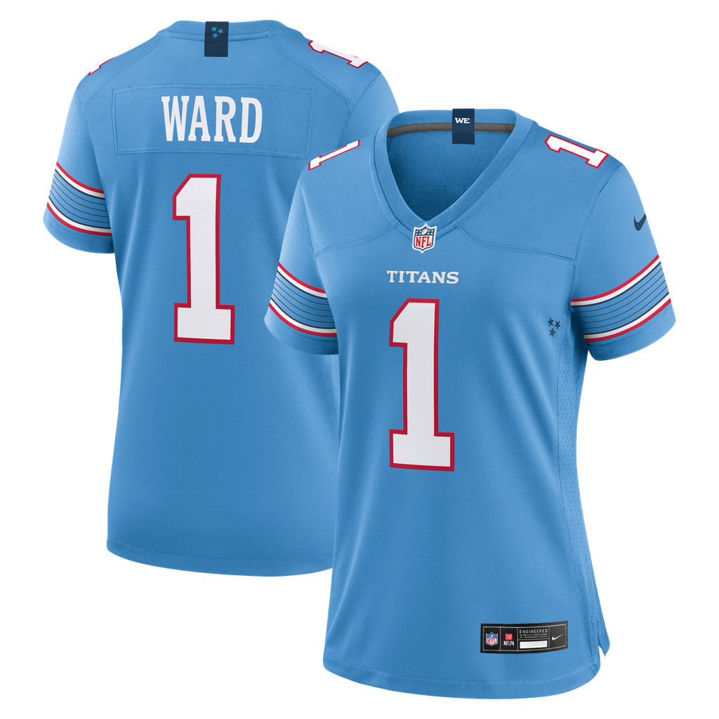 Cameron Ward Tennessee Titans Nike Women's Game Official Jersey - Light Blue