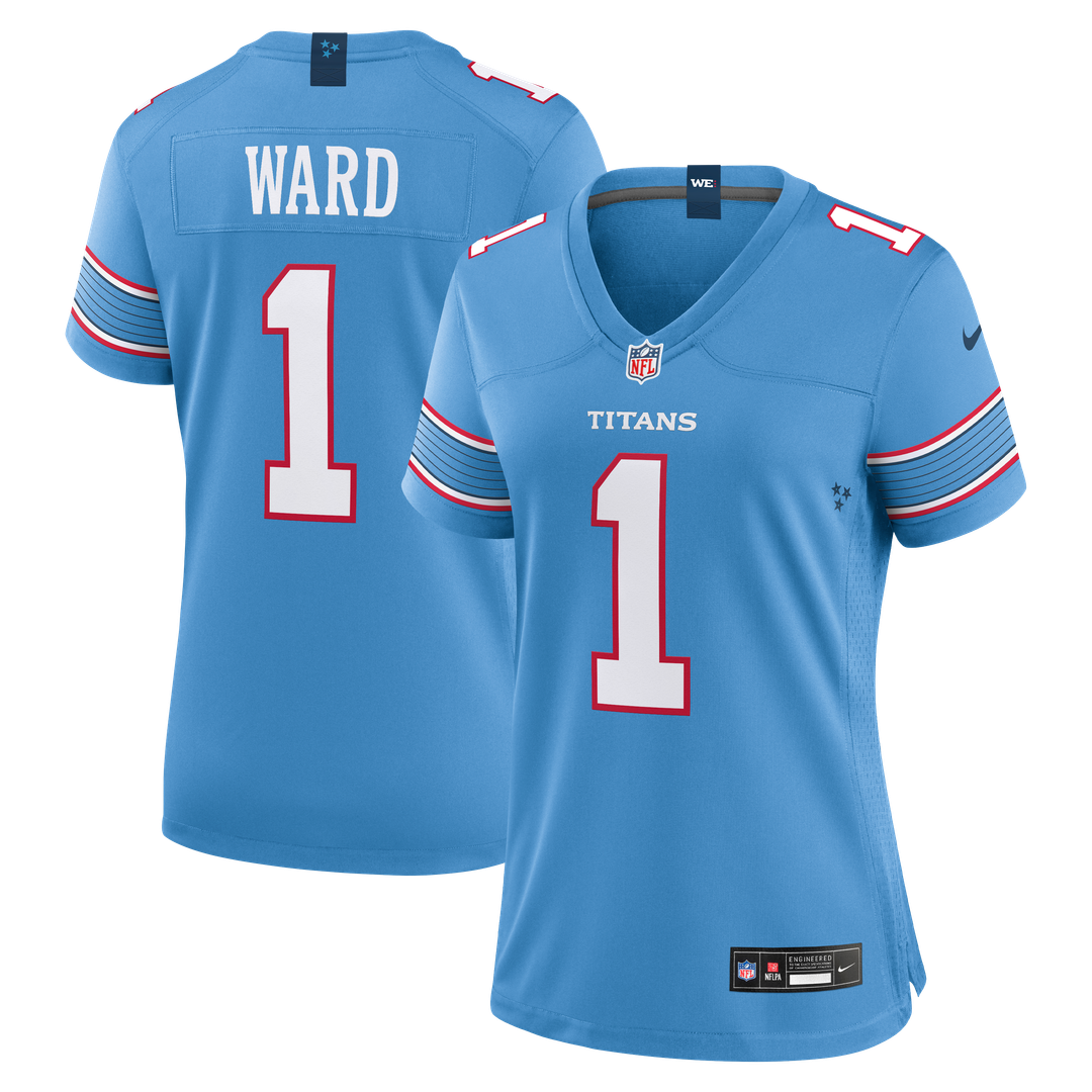 Cameron Ward Tennessee Titans Nike Women's Game Official Jersey - Light Blue