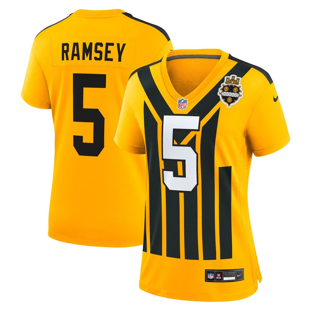 Jalen Ramsey Pittsburgh Steelers Nike Women's Alternate 1933 Throwback Game Official Jersey - Gold