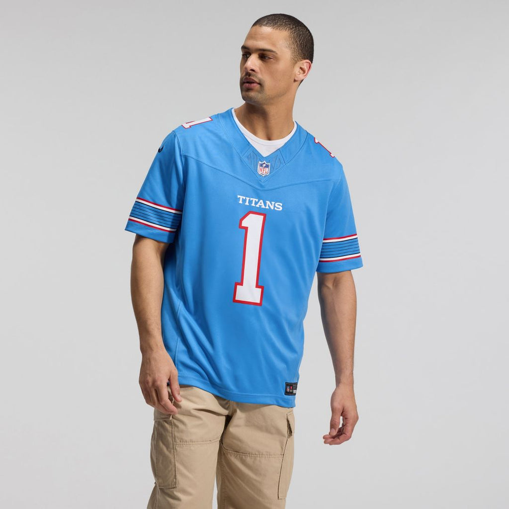 Cameron Ward Tennessee Titans Nike Vapor F.U.S.E. Stitched Limited Official Jersey - Light Blue