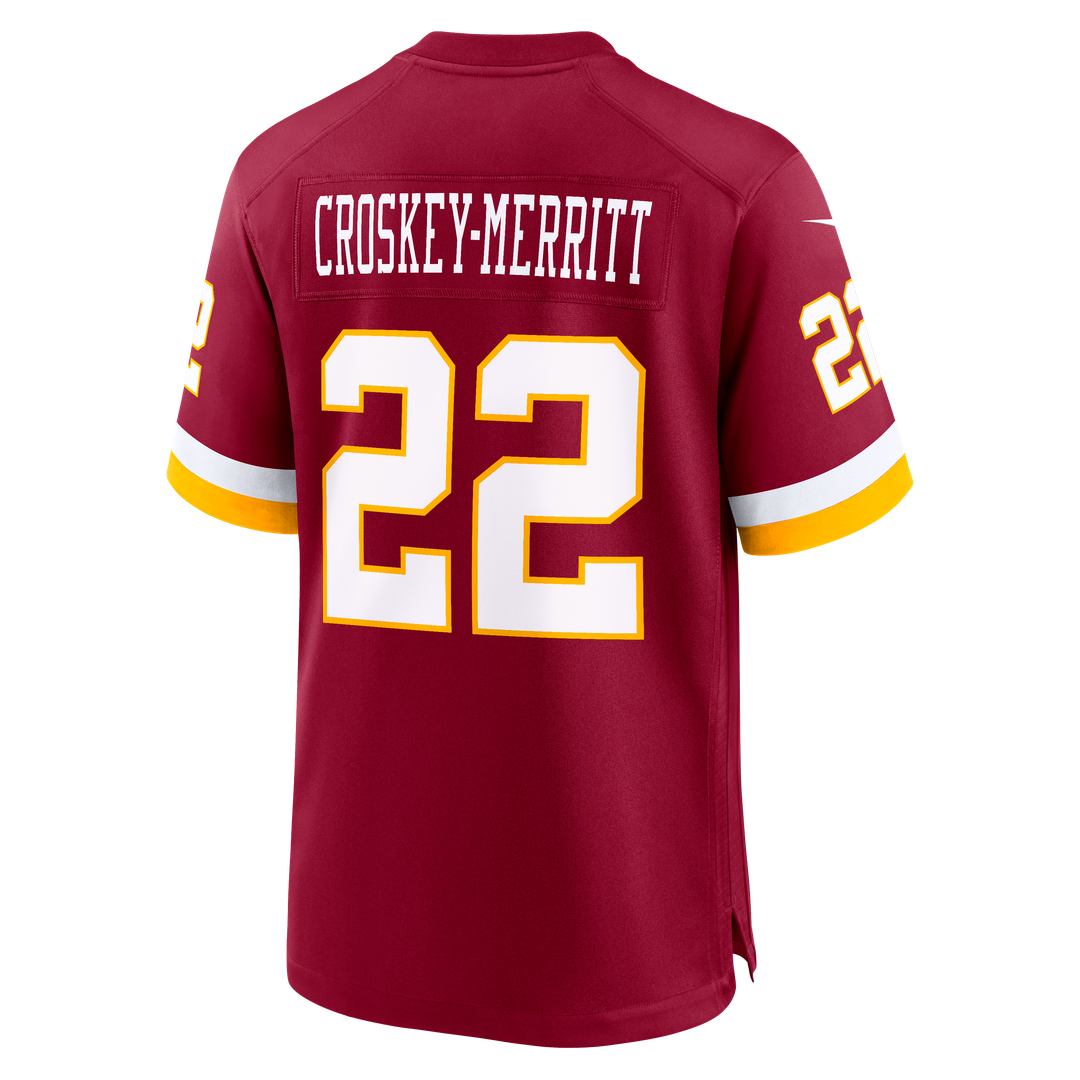 Jacory Croskey-Merritt Washington Commanders Nike Game Official Jersey - Burgundy