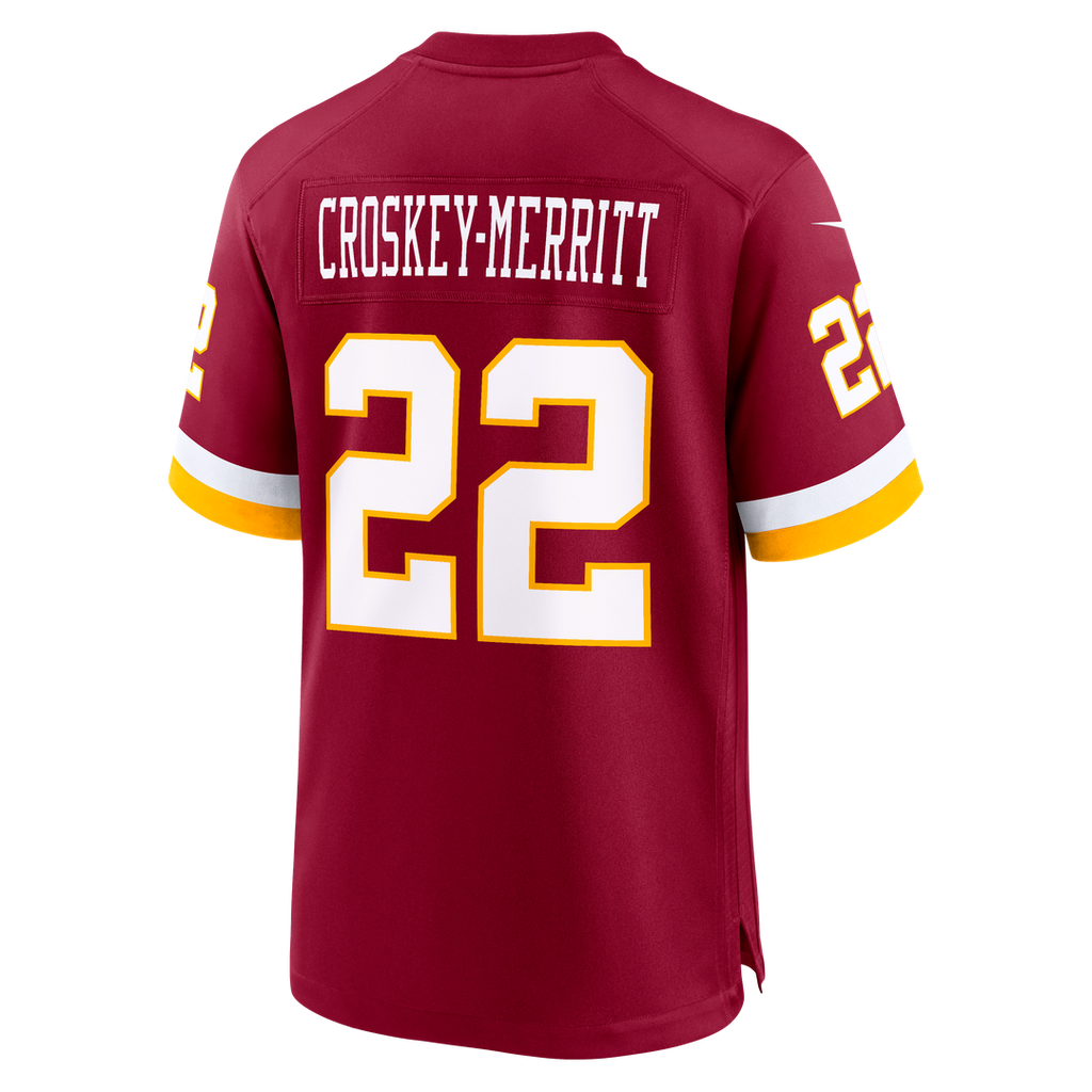 Jacory Croskey-Merritt Washington Commanders Nike Game Super Bowl Era Official Jersey - White