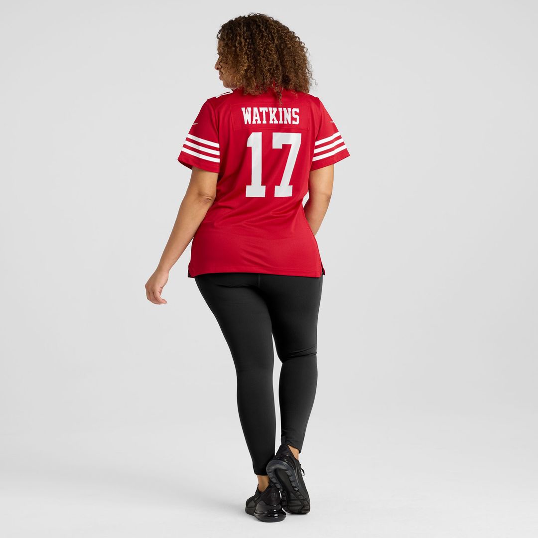 Jordan Watkins San Francisco 49ers Nike Women's Team Game Jersey - Scarlet
