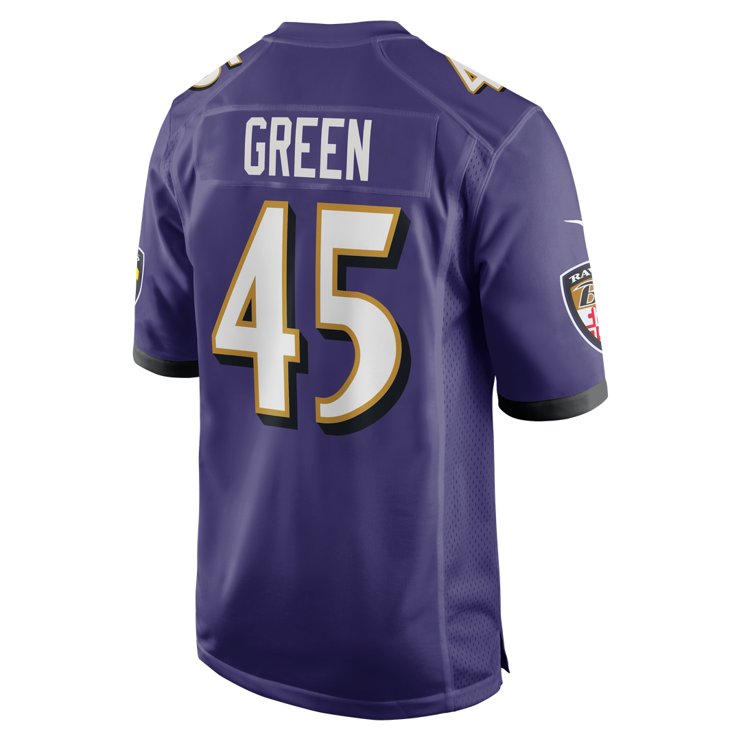 Mike Green Baltimore Ravens Nike Team Game Jersey - Purple