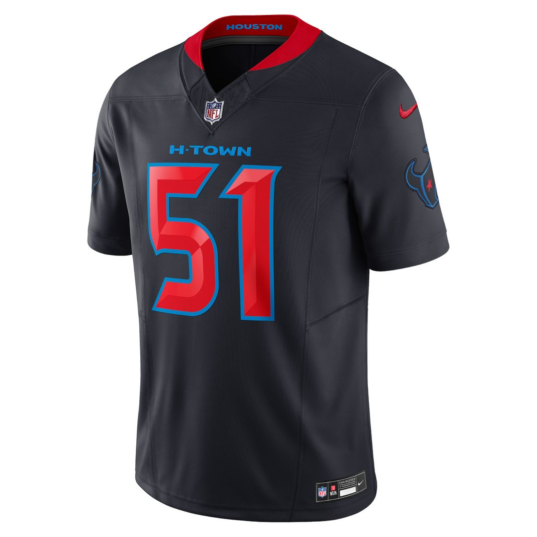Will Anderson Jr. Houston Texans Nike 2nd Alternate Vapor F.U.S.E. Limited Official Jersey - Navy
