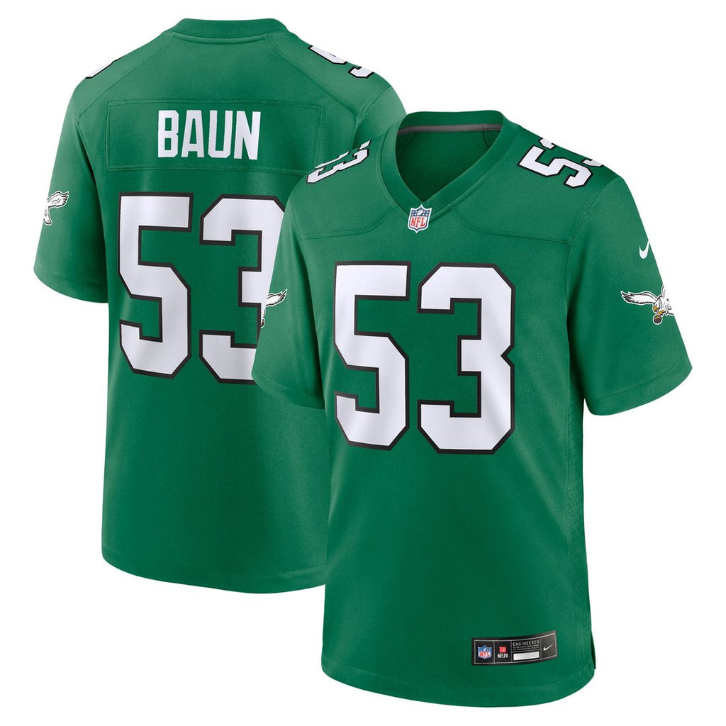 Zack Baun Philadelphia Eagles Nike Alternate Game Jersey - Kelly Green