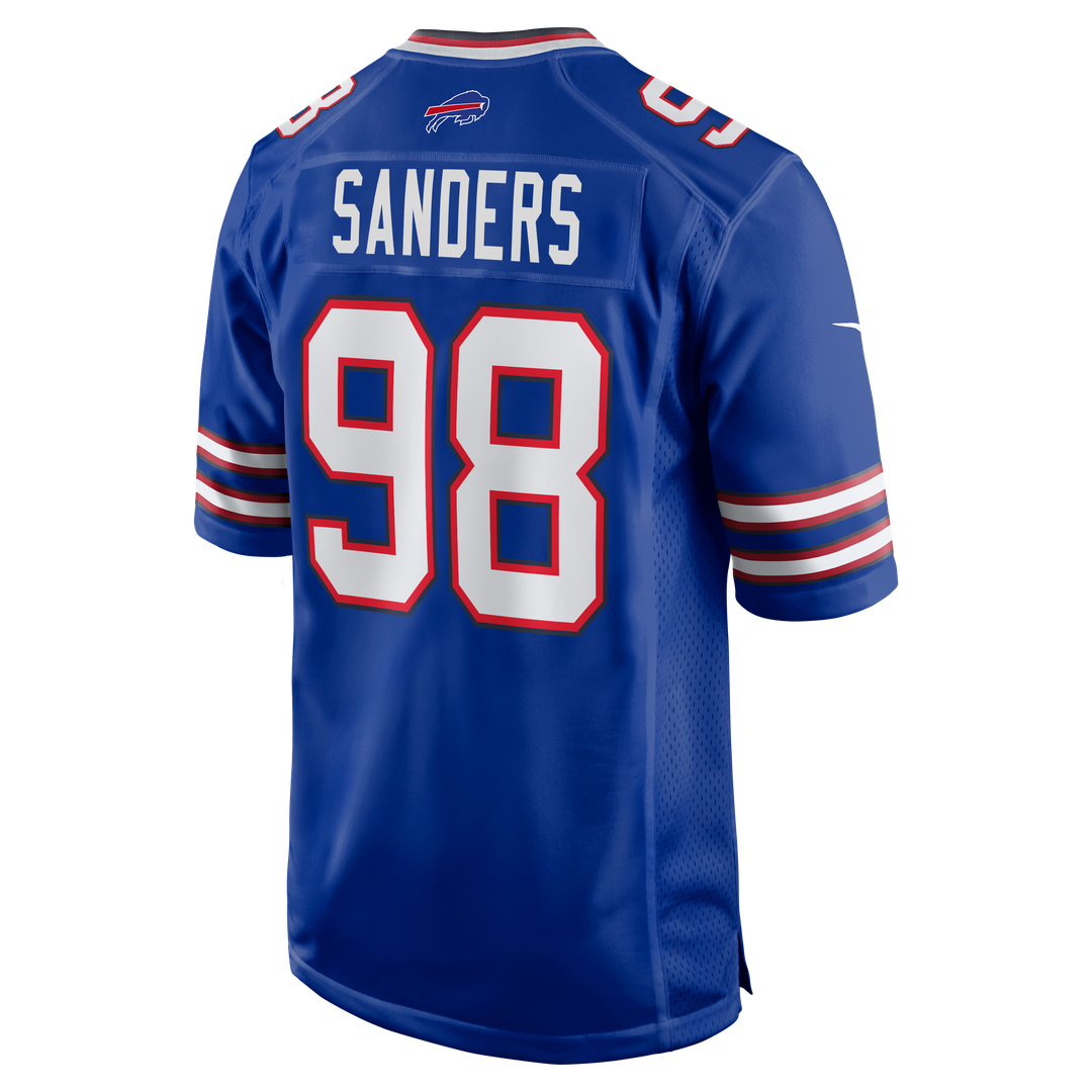 T.J. Sanders Buffalo Bills Nike Team Game Jersey - Royal