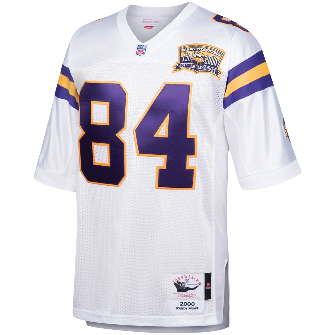 Randy Moss Minnesota Vikings 2000 Mitchell & Ness Authentic Throwback Retired Player Official Jersey - White