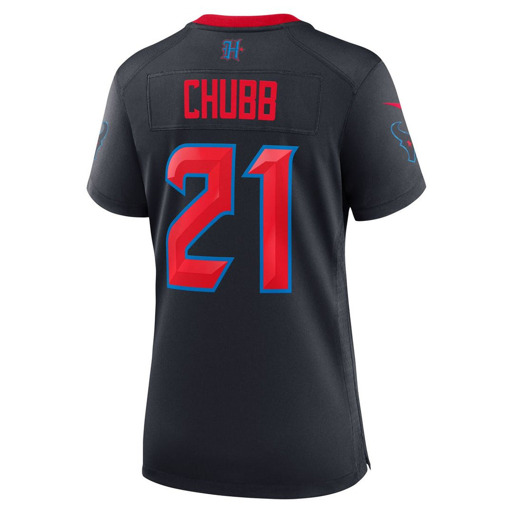 Nick Chubb Houston Texans Nike Women's Game Official Jersey - Navy