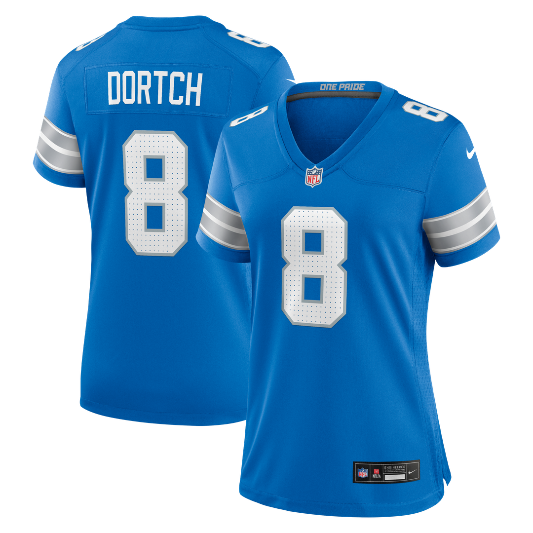 Greg Dortch Detroit Lions Nike Women's Team Game Official Jersey -  Blue