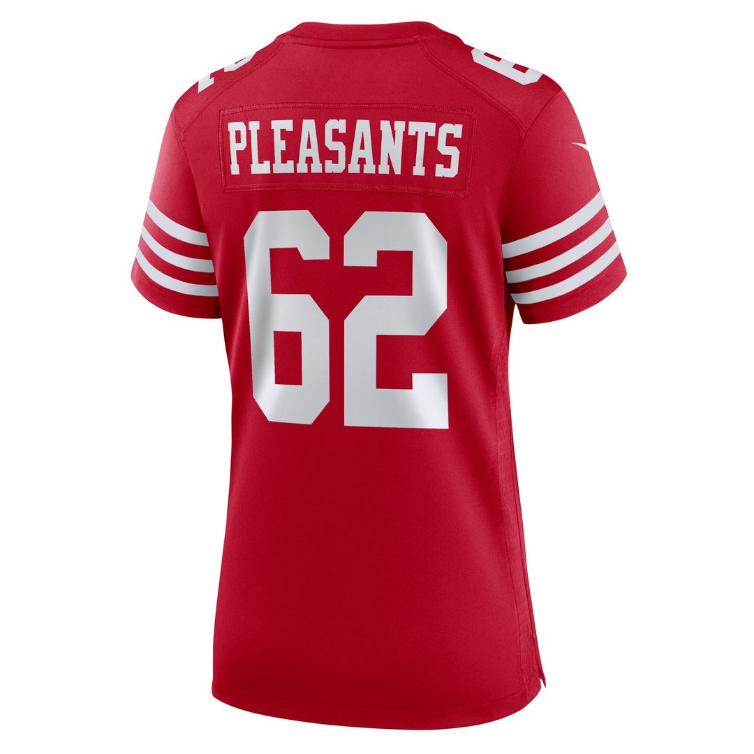 Austen Pleasants San Francisco 49ers Nike Women's Team Game Jersey - Scarlet