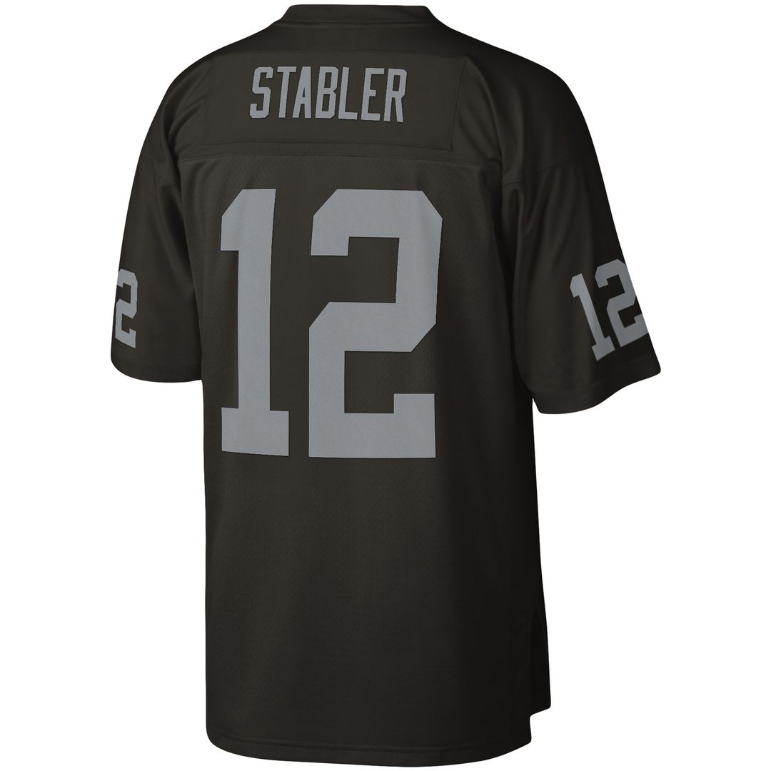 Ken Stabler Las Vegas Raiders Mitchell & Ness Legacy Replica Official Jersey - Black